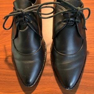 Jeffrey Campbell Black Tie Loafers Size 6